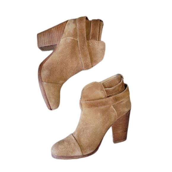 RAG & BONE Harrow Suede Ankle Boots Booties Tan Neutral 35 5 - Picture 5 of 14